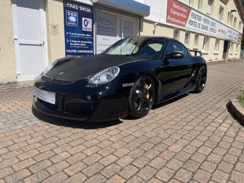 Porsche Cayman S - préparation Techart – full PPF black + traitement céramique Gtechniq Halo – Oise
